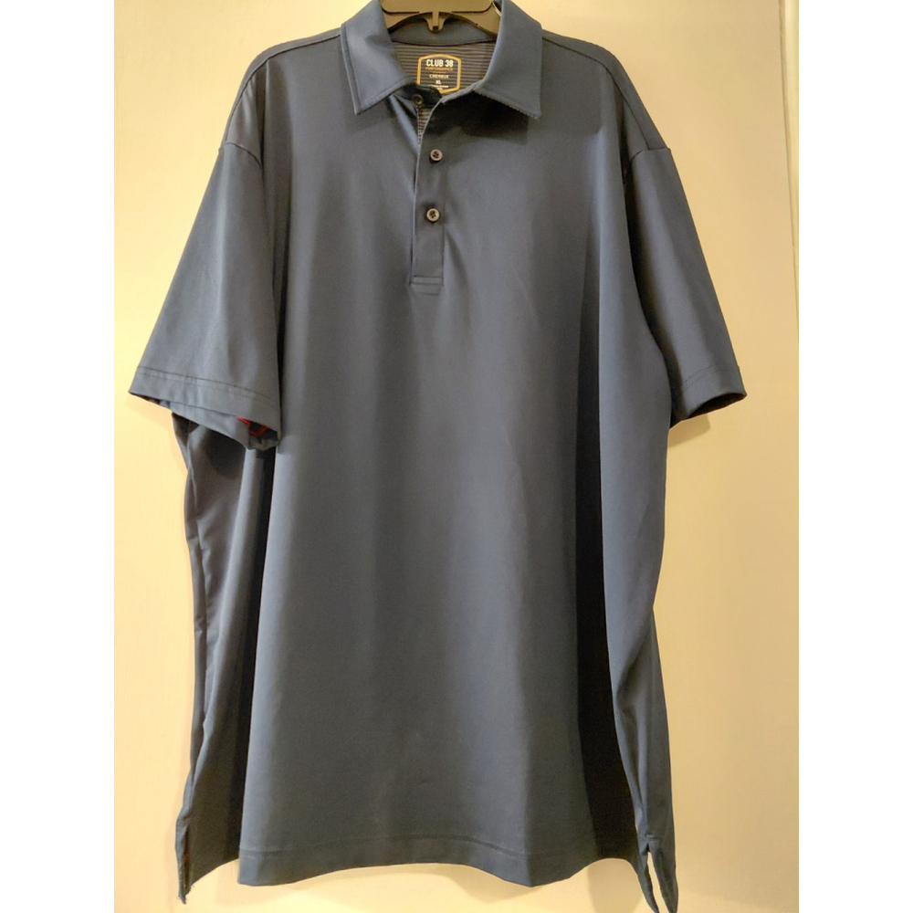 Mens Cremieux Club 38 Performance Stretch Navy Polo Golf Shirt Size XL EUC